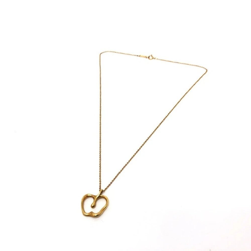 TIFFANY&Co. K18 Apple Chain accessories Necklace K18 Gold